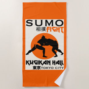 Funny Sumo Wrestler Strandtuch