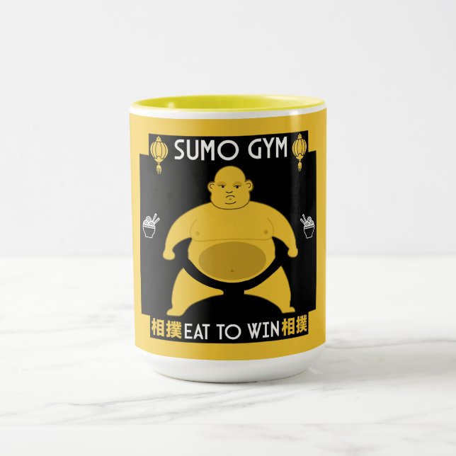 Funny Sumo Wrestler Tasse (Zentrum)