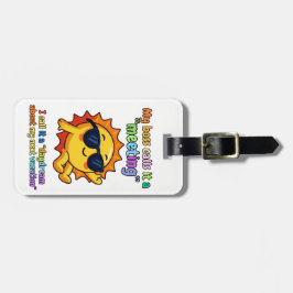 Funny Sun "Daydreaming Vacation" Luggage Tag Gepäckanhänger