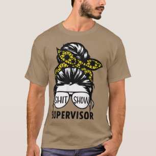 Funny Sunflower Supervisor Ausstellung für Lehrer, T-Shirt