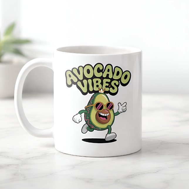 Funny Sunglasses Avocado Kaffeetasse (Von Creator hochgeladen)