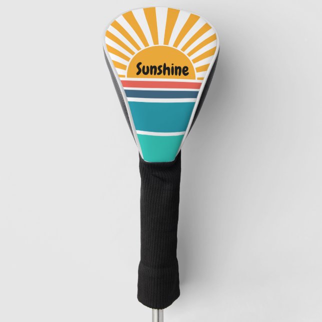 Funny Sunshine Golf Headcover (Vorderseite)