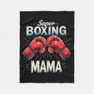 Funny Super Boxing Mama Fighter Boxliebhaber Desi Fleecedecke