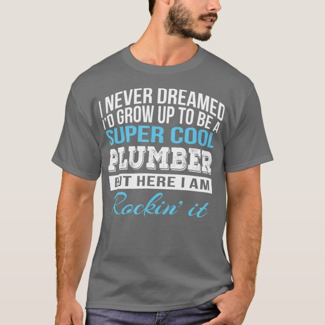 Funny Super Cool Plumber Tshirt Geschenk (Vorderseite)