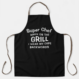 Funny Super Koch Superhero Cape GRILLEN Grill Schü Schürze