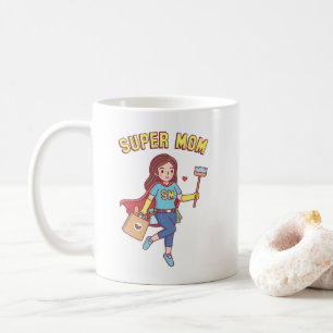 Funny Super Mama Kaffee Tasse