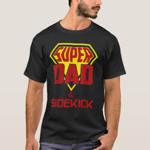 Funny Super Vater und Sidekick Zitat Mein Vater is T-Shirt