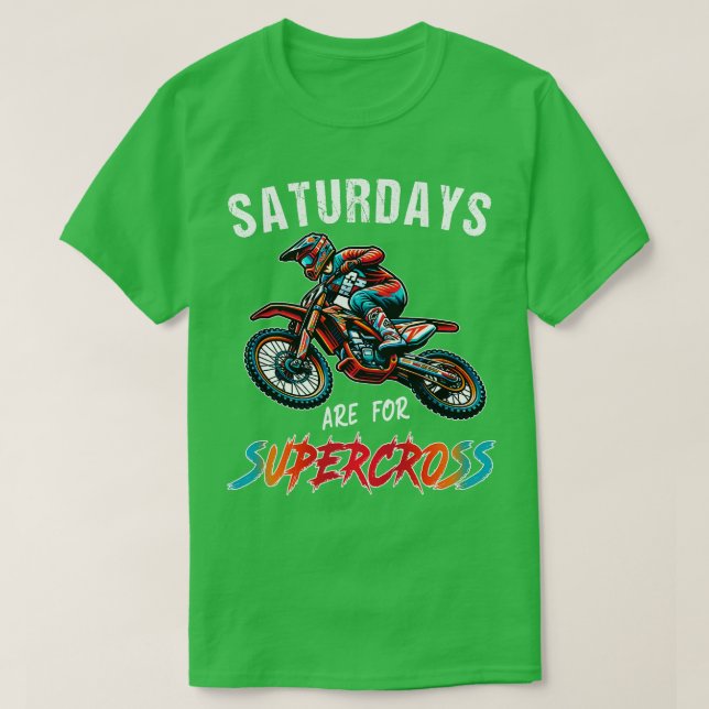 Funny Supercross Lover Motocross Rider SX Racing S T-Shirt (Design vorne)