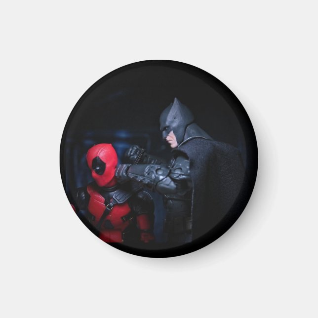 Funny Superheld Design Magnet (Vorne)