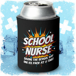 Funny Superhero School Nurse Apprecision Dosenkühler