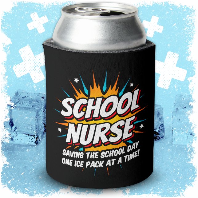Funny Superhero School Nurse Apprecision Dosenkühler (Von Creator hochgeladen)