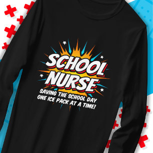 Funny Superhero School Nurse Apprecision T-Shirt