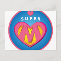 Funny Superhero Superwoman Mama Emblem