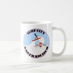 Funny Surf Stadt San Francisco Tasse