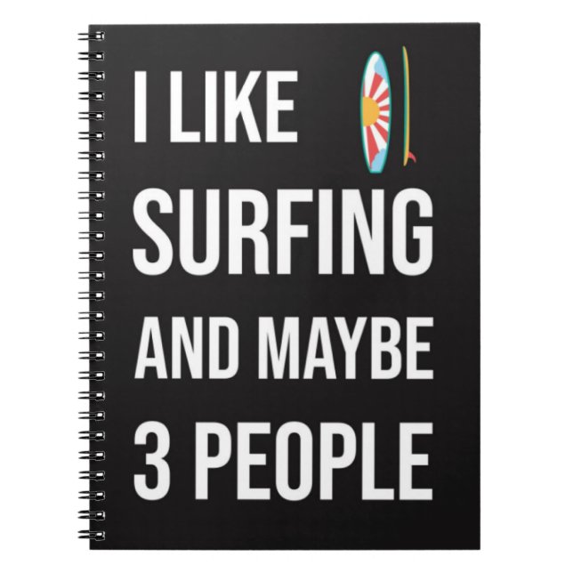 Funny Surfer Gifts Surfing Lover Surfboard Humor  Notizblock (Vorderseite)