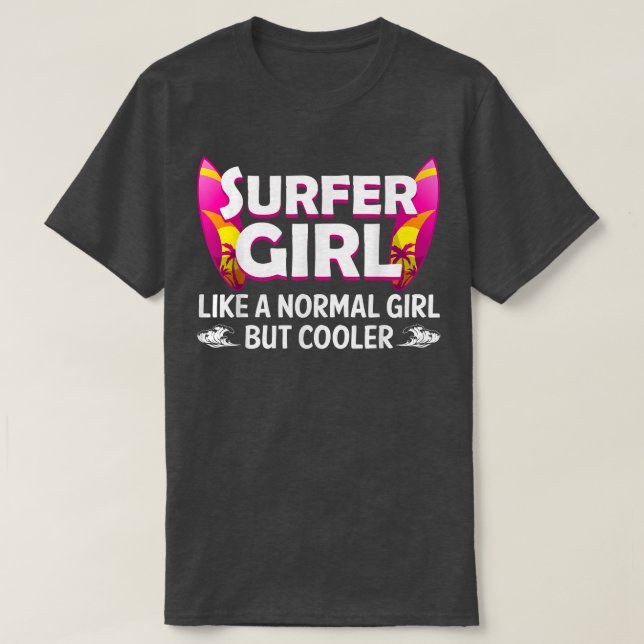 Funny Surfer Girl Design für Frauen Mama Surf T-Shirt (Design vorne)