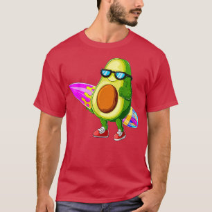 Funny Surfing und Avocado Lover T-Shirt
