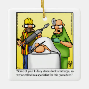 Funny Surgeon Spaß Keramikornament