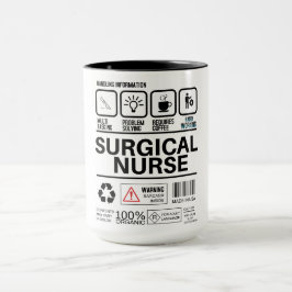 Funny Surgical Nurse Handling Information Tasse