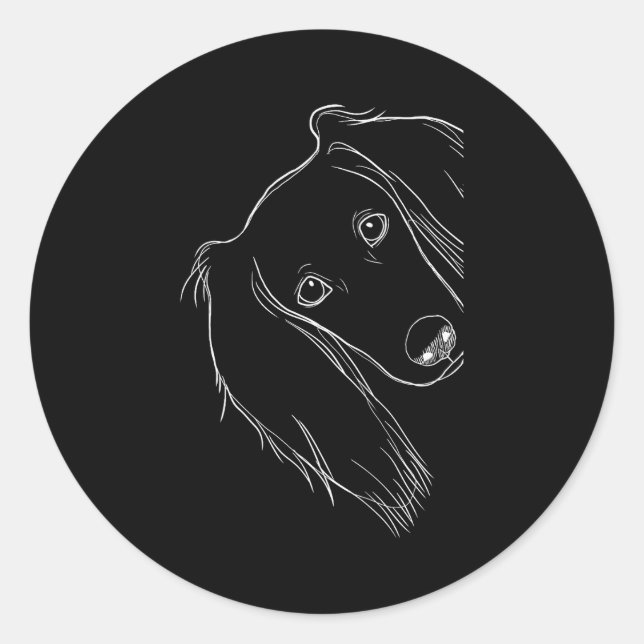 Funny Surprised Dog Saluki  Runder Aufkleber (Vorderseite)