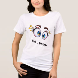  Funny Surprised Eyes Tri-Blend Shirt