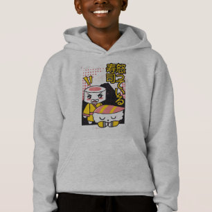 Funny Sushi Karate Fighters Cartoon Design Hoodie