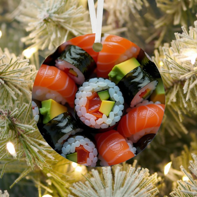Funny Sushi Pun Personalisierte Weihnachten Ornament Aus Metall (InSitu)