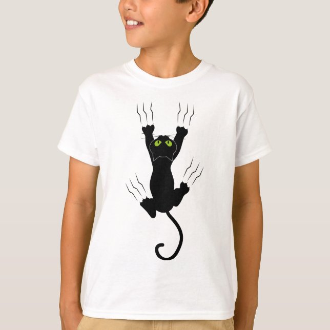 Funny süße Tier T - Shirt für Kinder Katzen (Vorderseite)