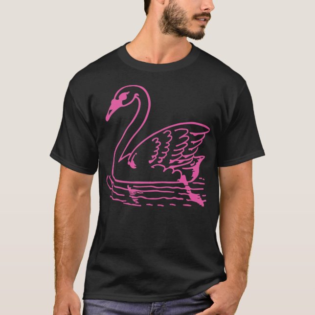 Funny Swan Liebe T-Shirt (Vorderseite)