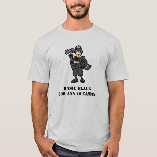 Funny SWAT Officer T - Shirt (Vorderseite)