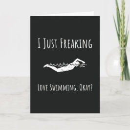Funny Swimming Cards Swim Team Swimmer Sports  Karte
