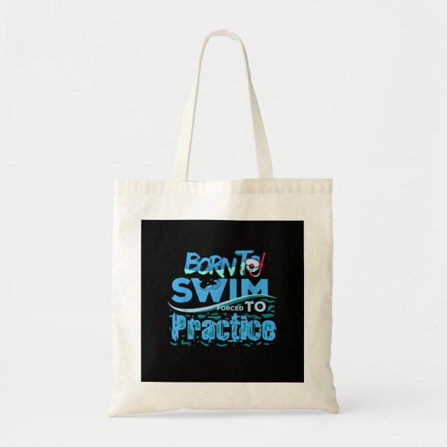 Funny Swimming Geschenkdesign Tragetasche (Vorne)