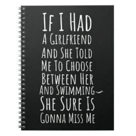 Funny Swimming Men Gifts Humor Swimmer For Him  Notizblock