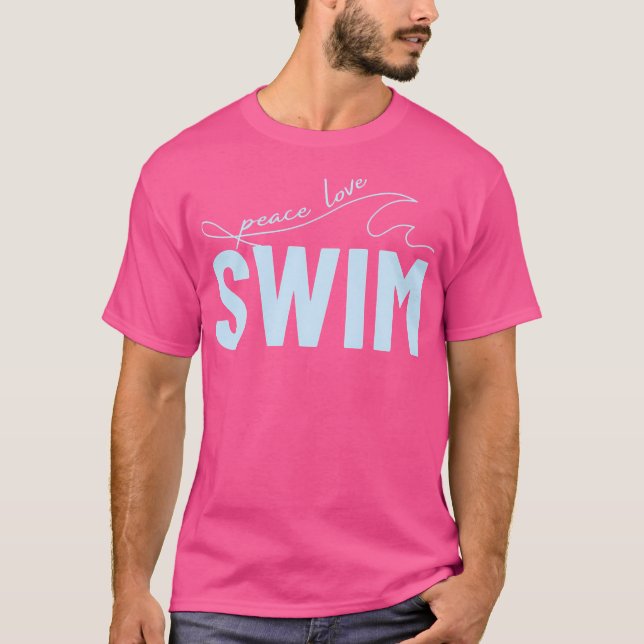 Funny Swimming Shirt Girls Schwimmer  (Vorderseite)