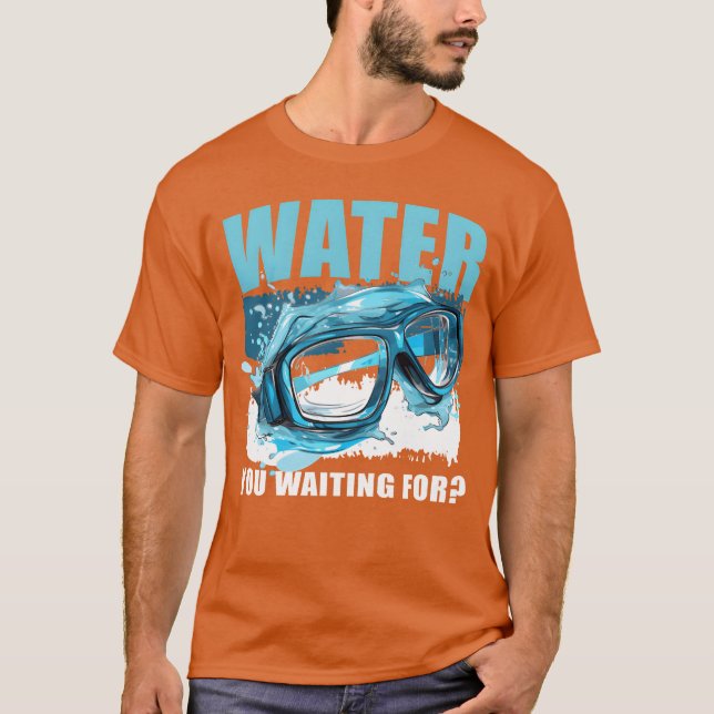 Funny Swimming Swimmer Sports Practice Swim retro T-Shirt (Vorderseite)