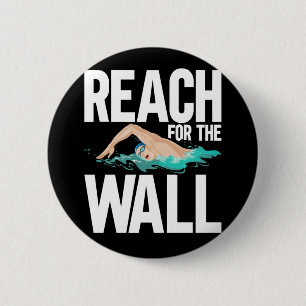 Funny Swimming Team Swimmer Zitate Button
