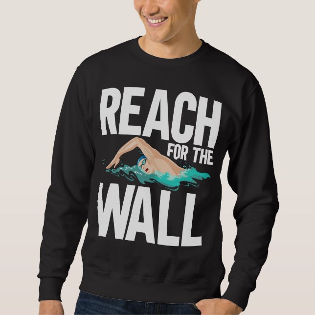 Funny Swimming Team Swimmer Zitate Sweatshirt (Vorderseite)