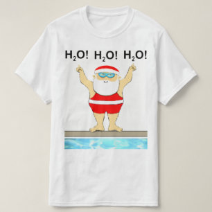 Funny Swimming Weihnachten T-Shirt
