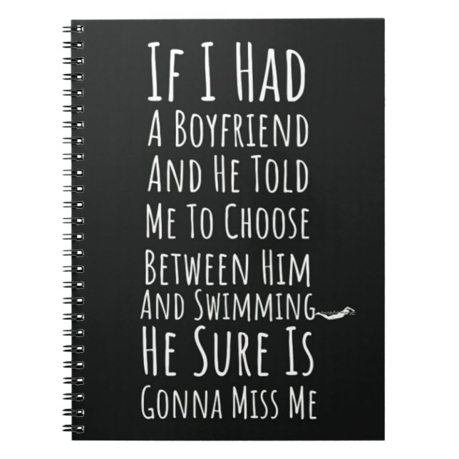 Funny Swimming Women Gifts Swimmer For Her Girls Notizblock (Vorderseite)