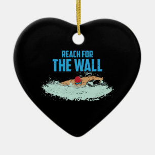 Funny Swimming Zitat Schwimmer Geschenk Keramik Ornament