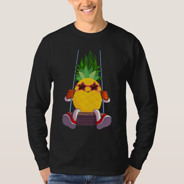 Funny Swinging Pineapple Swinger T-Shirt (Vorderseite)