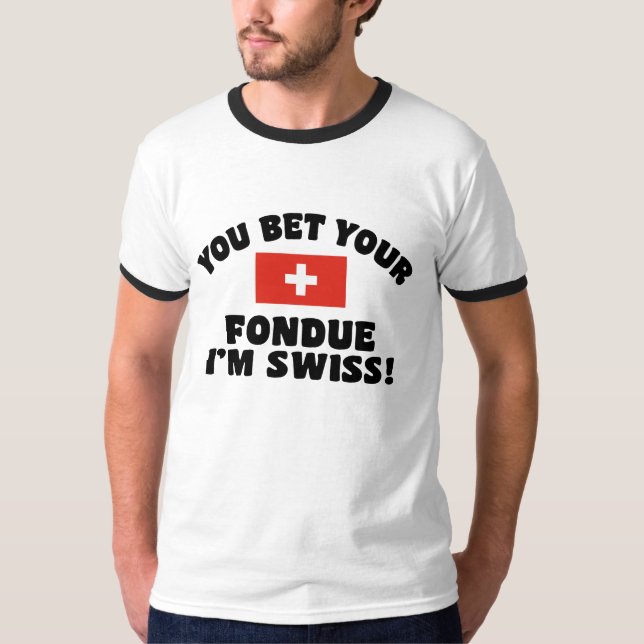Funny Swiss Fondue T-Shirt (Vorderseite)