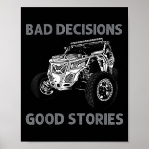 Funny Sxs Art für Männer Frauen Sxs Utv Offroading Poster