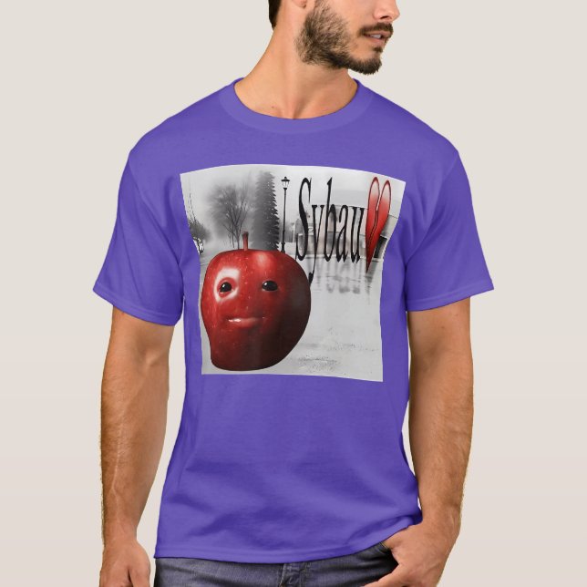 Funny SYBAU Silly AI Apple gen z Meme BrainRot Hum T-Shirt (Vorderseite)