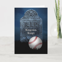 Funny Sympathy Card für gegnerisches Baseballteam