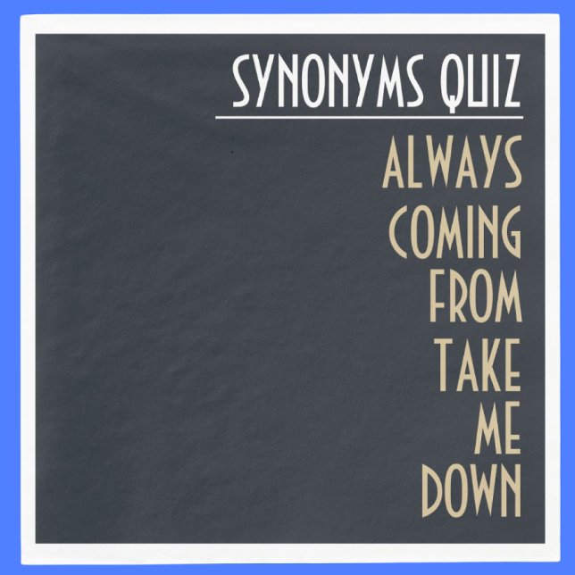 Funny Synonym Rickroll Party Serviette (Von Creator hochgeladen)