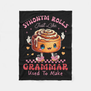 Funny Synonym Rolls Joke Cinnamon Rolls Grammar Pu Fleecedecke