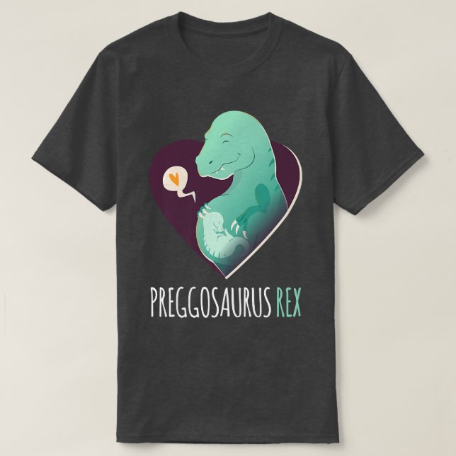 Funny T Re Dinosaur Baby Pregnancy Ankündigung Pr T-Shirt (Design vorne)