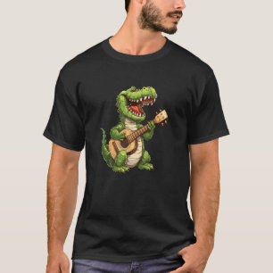 Funny T-Rex Dinosaur Gitarre Rocking T-Rex spielen T-Shirt