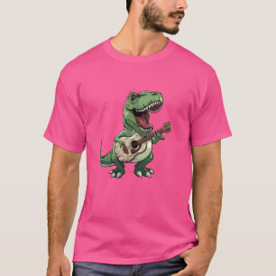 Funny T-Rex Dinosaur Gitarre Rocking T-Rex spielen T-Shirt